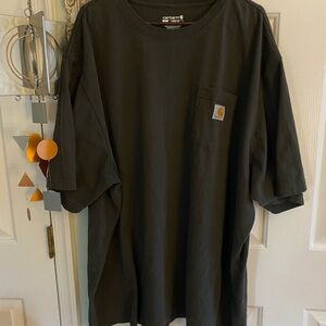 Carhartt Loose Fit Heavyweight Pocket Logo Mens 4XL Tall Charcoal T Shirt